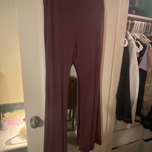 No Boundaries Ribbed Maroon/Purple Pants